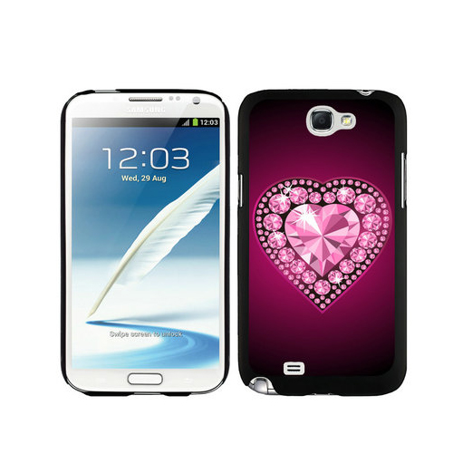 Valentine Diamond Heart Samsung Galaxy Note 2 Cases DOI - Click Image to Close